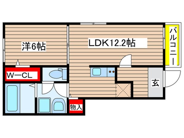 ソレアード・エフの物件間取画像